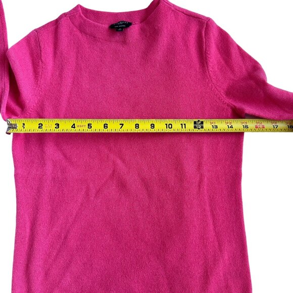 Talbots Petites 100% Pure Cashmere Sweater Coral Pink Size P - Picture 5 of 6